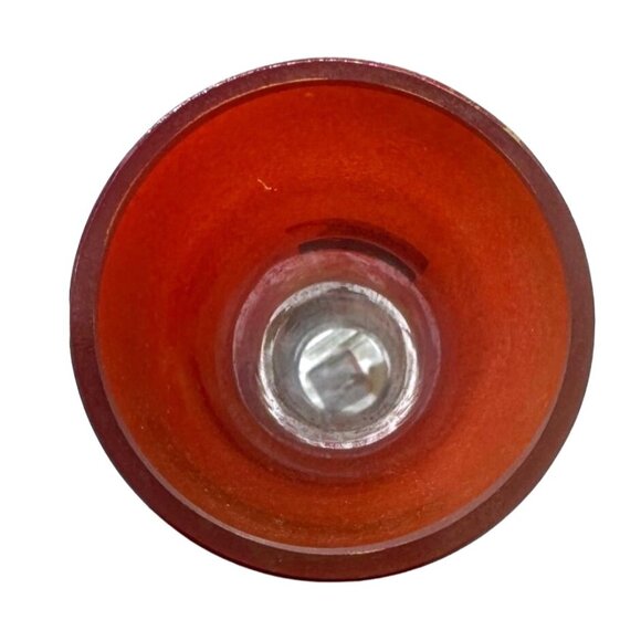 Vtg MCM Stretched Vase Ambiente Zwiesel Red & Blue Ombré Art Glass Vase 19.75" H - Picture 6 of 7